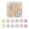 210Pcs 6 Colors Transparent Acrylic Beads TACR-LS0001-03-1