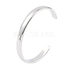 Non-Tarnish 304 Stainless Steel Open Cuff Plain Bangles BJEW-H591-01P-02-1