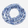 Electroplate Glass Beads Strands EGLA-A034-J4mm-I06-2