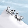 Tarnish Resistant 304 Stainless Steel Stud Earrings with 316 Surgical Stainless Steel Pins PW-WG57925-02-3