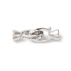 Brass Fold Over Clasps KK-H483-10P-1