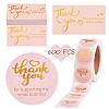 1 Roll Word Thank You Self Adhesive Paper Stickers DIY-SZ0007-82A-1