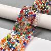 Transparent Electroplate Glass Beads Strands GLAA-F029-4mm-A29-4