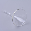 Transparent Glass Funnel Hopper AJEW-WH0104-46C-2