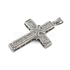 304 Stainless Steel Rhinestone Pendants STAS-G346-51P-2