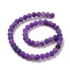 Natural Crackle Agate Beads Strands G-G055-8mm-8-6
