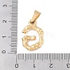 304 Stainless Steel Pendants STAS-F235-01G-G-3