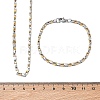 304 Stainless Steel Chain Necklaces & Bracelets Sets SJEW-D091-11GP-5