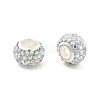 Rondelle Polymer Clay European Beads X2-FIND-U001-01T-1