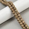 Natural Rudraksha Bodhi Seed Beads Strand WOOD-B010-A03-8x9mm-1
