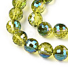 Transparent Electroplate Glass Bead Strands EGLA-TAC0003-04G-3