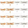 SUNNYCLUE 16Pcs 4 Style Brass Filigree Joiners Links Sets KK-SC0003-48-1