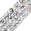 Synthetic Moonstone Beads Strands G-P528-J01-08-1