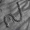 Tarnish Resistant Unisex 304 Stainless Steel Curb Chain/Twisted Chain Bracelets STAS-D0002-40P-2