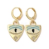 Horse Eye Real 18K Gold Plated Brass Dangle Leverback Earrings EJEW-Q797-24G-03-1