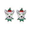 Christmas Theme Printing Acrylic Pendants BACR-N002-01L-1