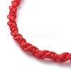 2Pcs 2 Style Nylon Braided Cord Bracelets BJEW-JB08806-4