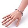 Natural Fluorite Chip Beads Stretch Bracelet BJEW-JB07118-01-3