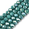Electroplate Glass Beads Strands EGLA-A044-P8mm-B31-1
