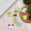 10Pcs 10 Styles Silicone Focal Beads SIL-CA0002-22-4