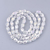 Electroplate Glass Beads Strands EGLA-T018-02-C04-2