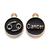 Alloy Enamel Pendants ENAM-S124-01B-08D-1
