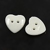 Acrylic Heart Buttons BUTT-E071-B-01-2