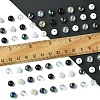 350Pcs 7 Colors Transparent & Opaque Acrylic Beads MACR-FS0001-82-5