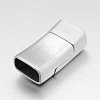 Tarnish Resistant Rectangle 304 Stainless Steel Magnetic Necklace Clasps STAS-N065-35A-2