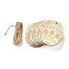 DIY Crafts Easter Egg Shape Cutouts Pendants AJEW-P087-B01-01-1