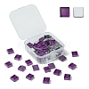 60Pcs Transparent Glass Cabochons GLAA-YW0003-65-14-1