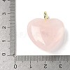Natural Rose Quartz Pendants G-C274-04H-3