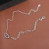 925 Thai Sterling Silver Anklets AJEW-BB60871-A-5
