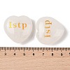 Natural Quartz Crystal Heart Engraving MBTI Figurines Statues for Home Office Desk Decorations G-K353-05E-3