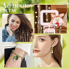 12Pcs 12 Style Cactus & Leaf & Mushroom Alloy Enamel Locking Stitch Markers HJEW-PH01501-7