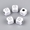 Opaque Acrylic Beads SACR-T035-03G-2