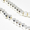 Electroplate Non-magnetic Synthetic Hematite Beads Strands G-Q465-31S-3