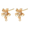 SHEGRACE Brass Micro Pave Cubic Zirconia Earring Stud Earring Findings XGRQ6M743-909G-1