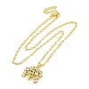 Brass Pave Clear Cubic Zirconia Pendant Necklaces for Women NJEW-S430-03G-02-2