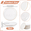Porcelain Trinket Dishes AJEW-WH0609-511A-2