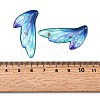 2Pcs Transparent Epoxy Resin Pendants RESI-A044-05D-3
