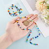 2 Strands Handmade Millefiori Glass Bead LAMP-GO0001-16-3