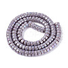 AB Color Plated Opaque Glass Beads Strands LS-GLAA-T026-3x6mm-P15-2