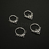 316L Surgical Stainless Steel Micro Pave Clear Cubic Zirconia Nose Rings WG1C8D8-05-2