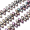 Electroplate Glass Beads Strands EGLA-E057-03A-01-1