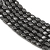 Grade AA Magnetic Synthetic Hematite Twist Bead Strands G-G644-A-09-3
