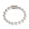 Tarnish Resistant 304 Stainless Steel Ball Chain Necklace & Bracelet Set STAS-D181-02P-01C-3