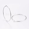 Tarnish Resistant 304 Stainless Steel Big Hoop Earrings X-EJEW-F105-02P-2