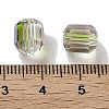 Electroplate Column Glass Beads EGLA-A043-02-FR01-3