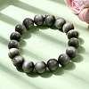 Grade AA Natural Eagle Eye Stone Round Beads Stretch Bracelets for Women BJEW-L712-B05-12mm-2